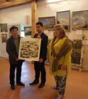 Открытие выставки картин «Мосты искусства объединяют» в Тренчанском Граде