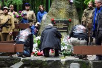 Tribute at the monument on the Small Slavin in Bratislava