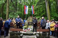 Tribute at the monument on the Small Slavin in Bratislava